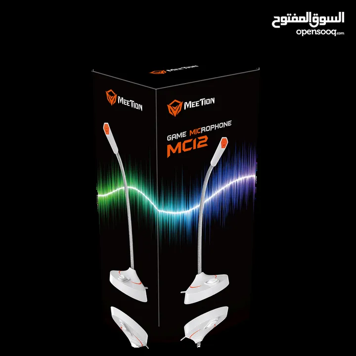 MEETION GOOSENECK WIRED MC-13 RGB GAMING MICROPHONE-مايكروفون سلكي للالعاب والمحاضرات