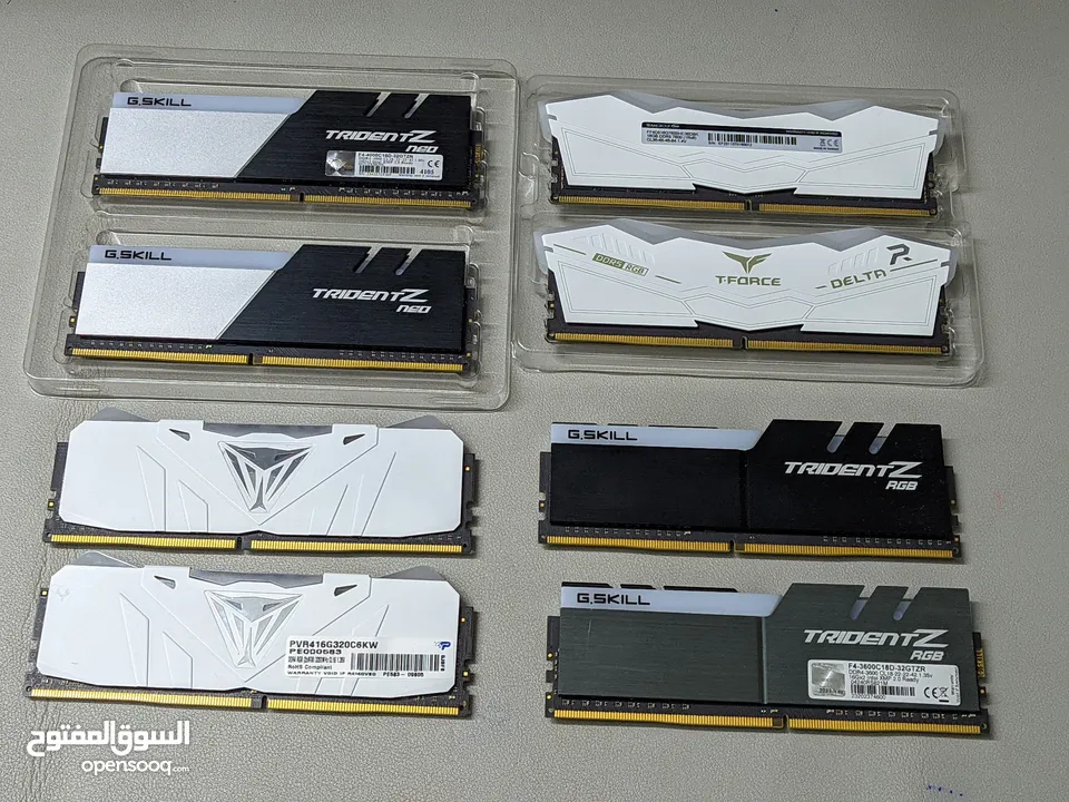 مجموعة رامات للبيع   DDR4 / 32GB (16GBx2) DDR5