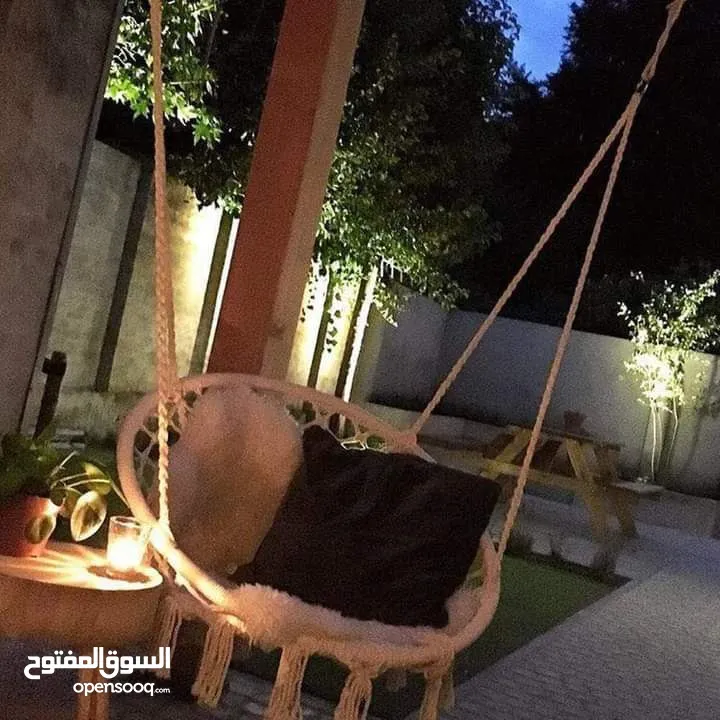 ‏ swing chair   مرجوحة تعليق كلش حلوة وتنطي لمسة ناعمة للم