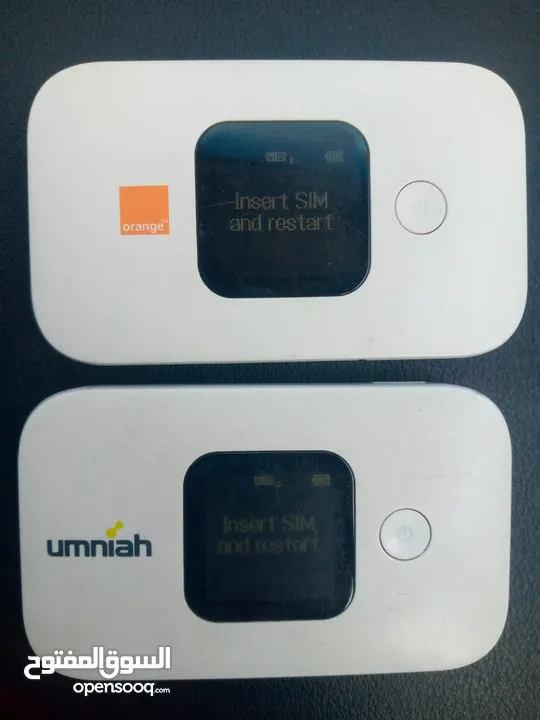 راوترات ماي فاي هواوي متنقله 4G HUAWEI مستعمل يوجد جهازين واحد اورنج و واحد امنيه شغالين 100٪؜