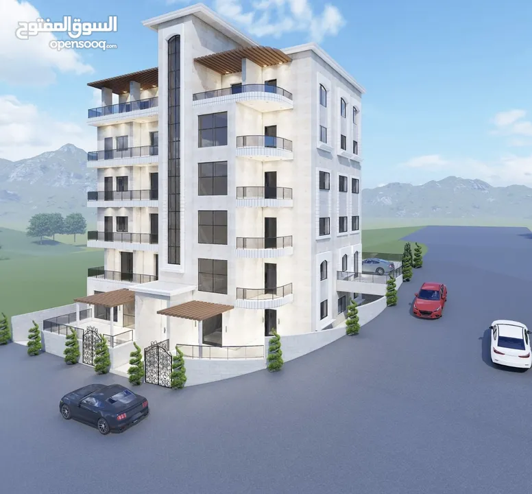 عماره مميزه قيد الإنشاء في أجمل مناطق نابلس العامريه