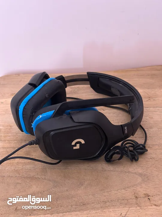 سماعة لوجيتك g432 logitech اصلية بحالة ممتازة جدا صوت نقي ومرتب 7.1 مع جميع المميزات وخامة ممتازة جد