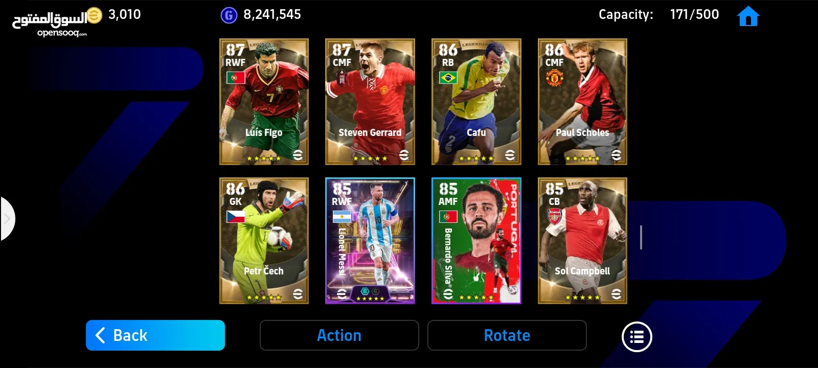 حساب بيس للبيع قوة تشكيلة 3098في 3000توكنزه 200لاعب مربوط كونامي للجادين قابل للتفاوض