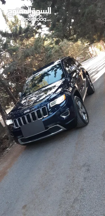 جيب جراند شيروكي 2016 ليمتد فحص كامل بانوراما  لون مميز جدآ واضح ممشى قليل  Jeep  4x4
