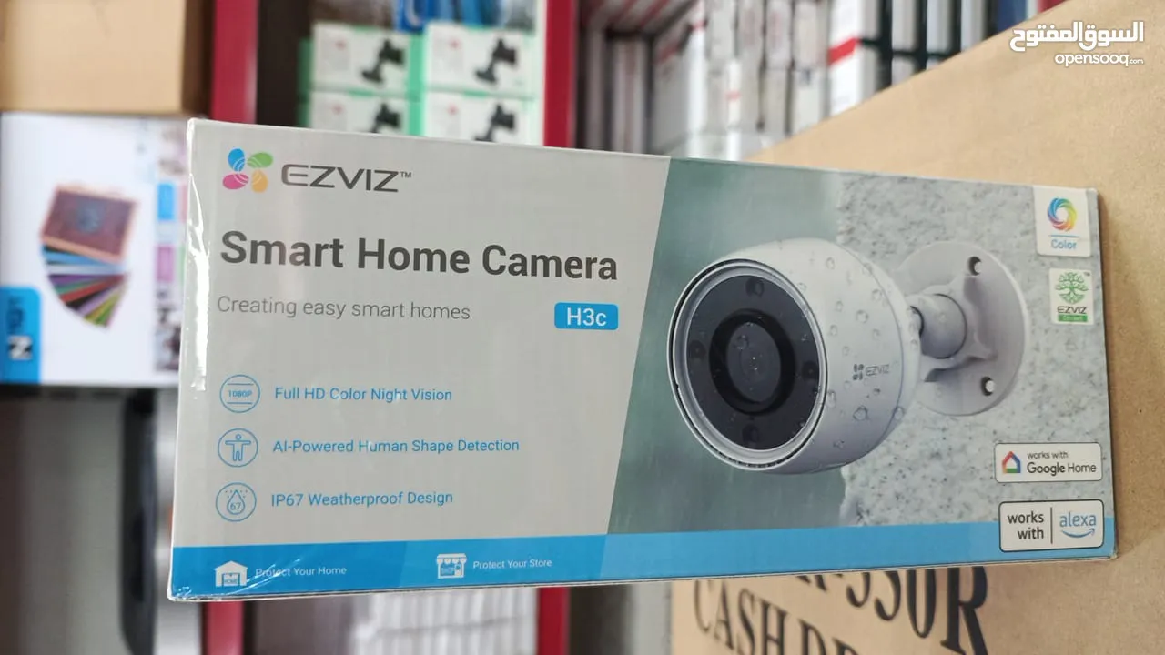 كاميرا مراقبة واي فاي ازفيز عالية الدقة  EZVIZ H3C Camera 1080 FullHD 4MP AI Powered