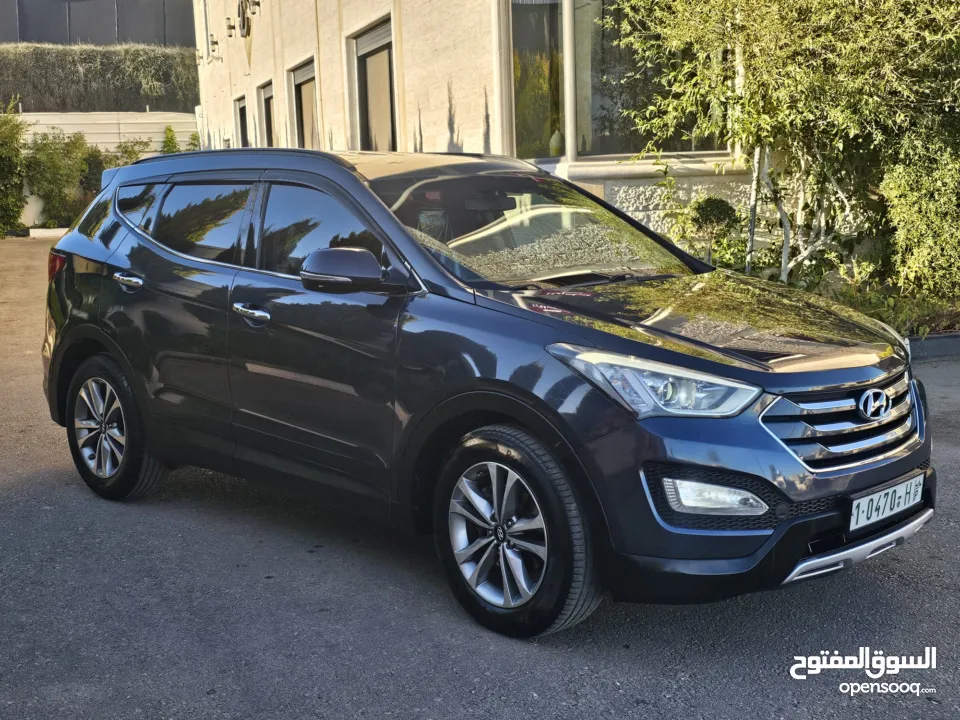جيب هونداي سنتافي فل ما عدا فتحة لون بترولي مميز سعر حرق على الكاش