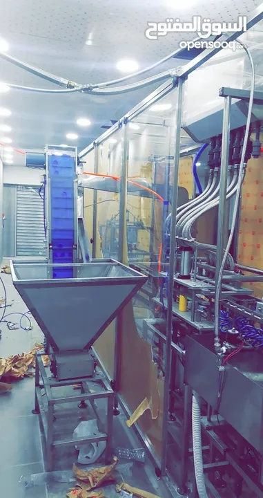 خط إنتاج عبوات مياه شرب 500 مل نص اتوماتيك يا بلاش