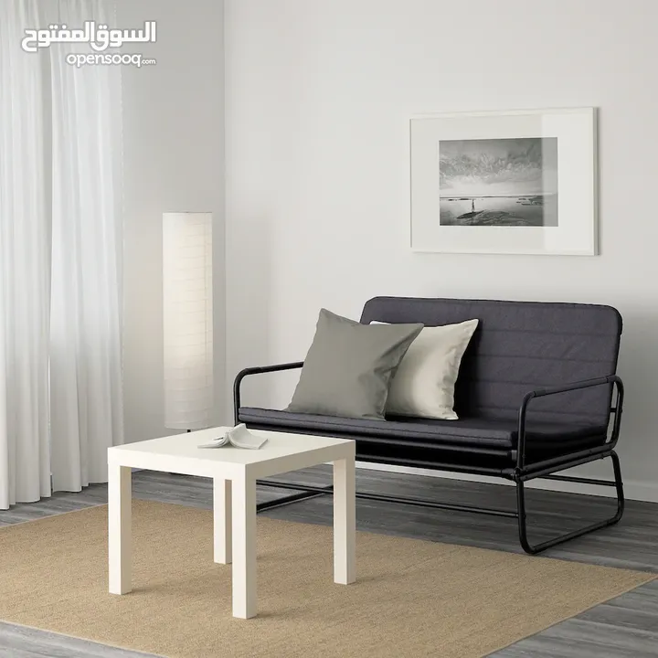 ايكيا كرسي يتحول الى سرير IKEA HAMMARN Sofa-bed, Knisa dark grey/black