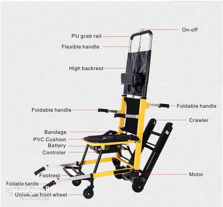 كرسي صعود ونزول الدرج الكهربائي