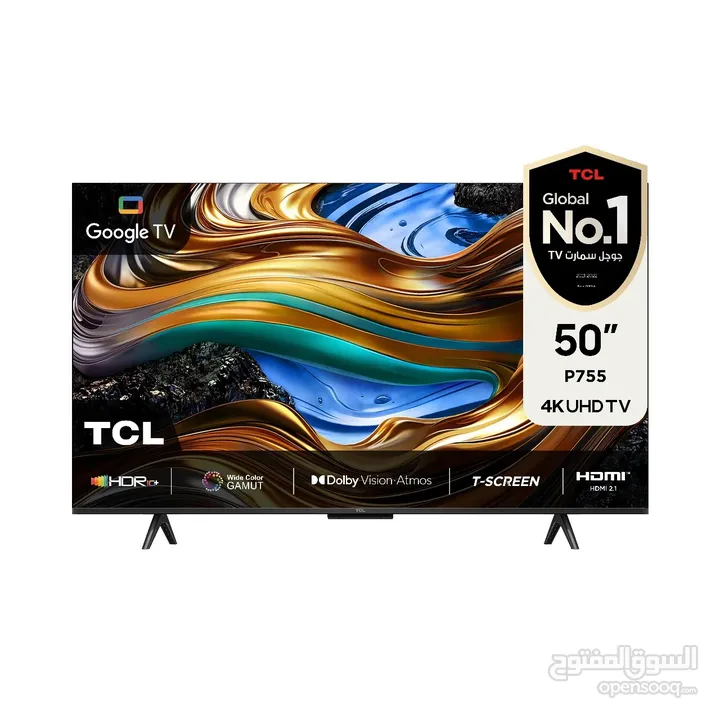 شاشة TCL p755 حجم 50 انش