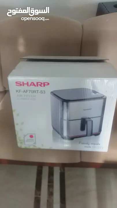قلاية هوائية شارب 7 لتر 1650 واط ستانلس  نوع Sharp  KF-AF70RT-S3 القلاية الهوائية الاكثر مبيعا