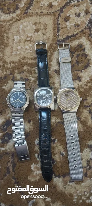 ساعات رجاليه بحاله جيده وبسعر طري