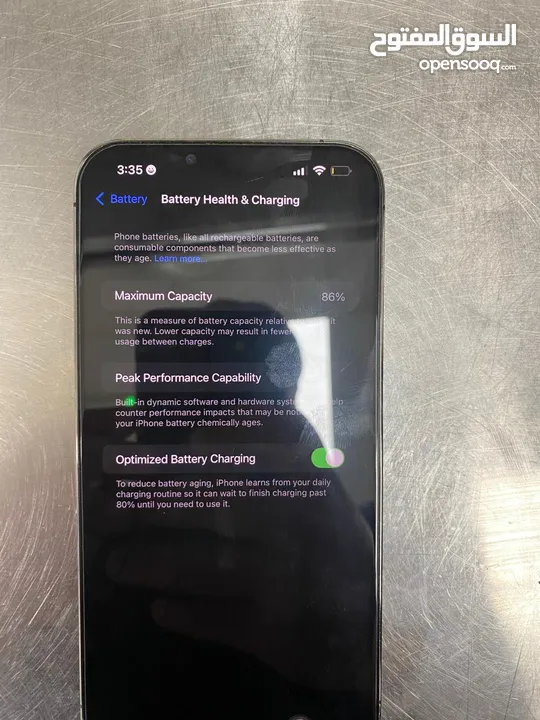 ايفون 13 برو ماكس _128 جيجا بايت  بطريه 86 شرعي  5G