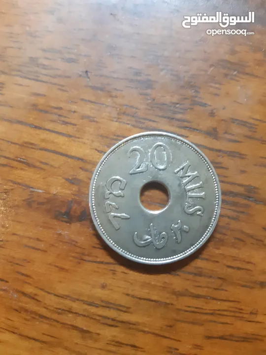 عمله من النحاس والنيكل فلسطينيه نادرة 1927
