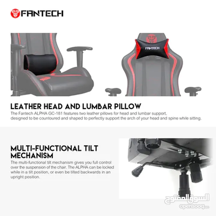 كرسي غرفة جيمنق من فانتيك راحة وأناقة لا مثيل لها FANTECH ALPHA GC-181 GAMING CHAIR