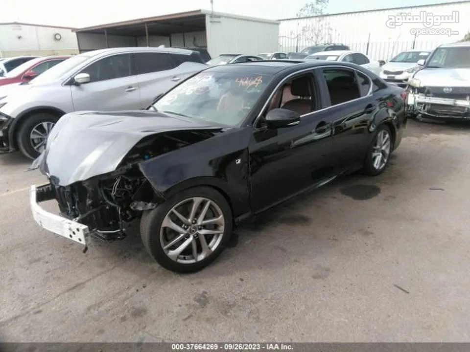 Lexus GS350 Model 2013 Color black inside Red Fsport   Used in USA.