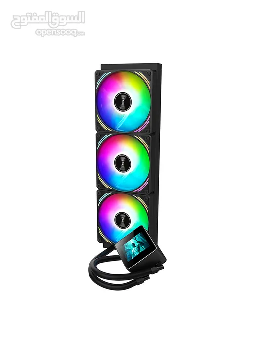 Huntkey MVP V360 3 Fans CPU Cooler مراوح تبريد للكيس 3 متوفرين باللونين الابيض و الاسود