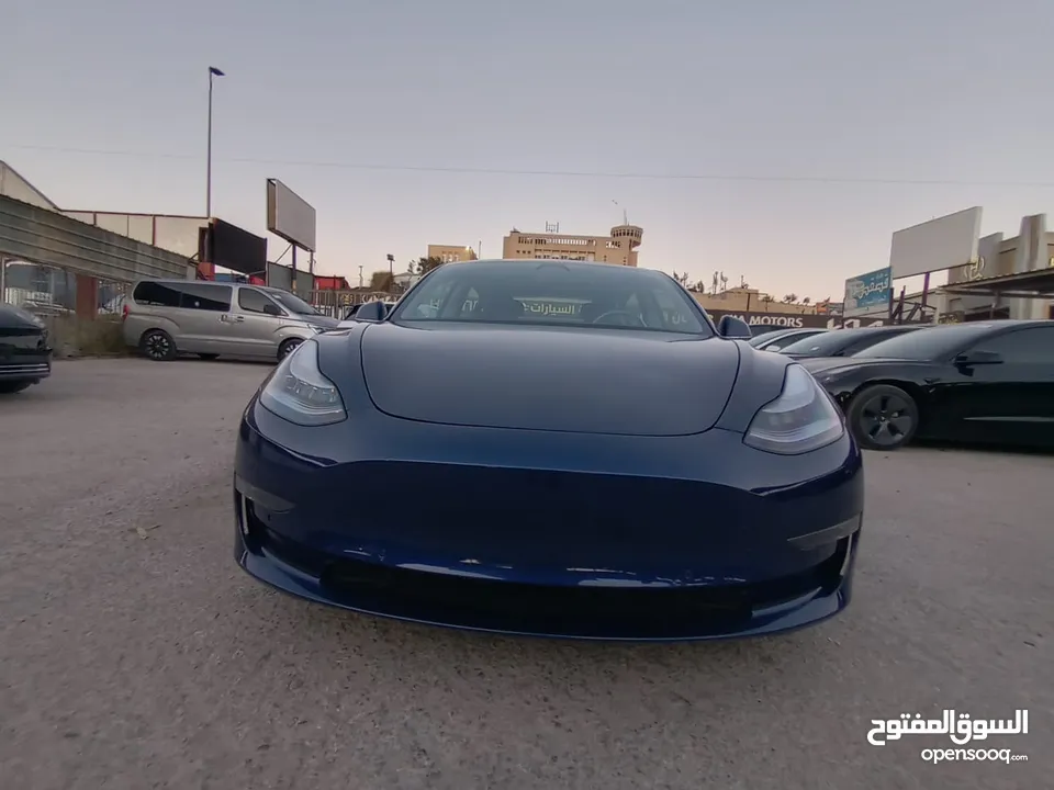 تيسلا 3 موديل 2020 ديول موتور لونج رينج كرت ابيض عداد 60 حره