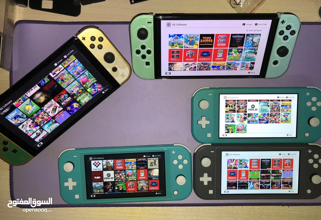 ننتندو سويتش لايت معدل مع 3000 لعبة Nintendo Switch Lite