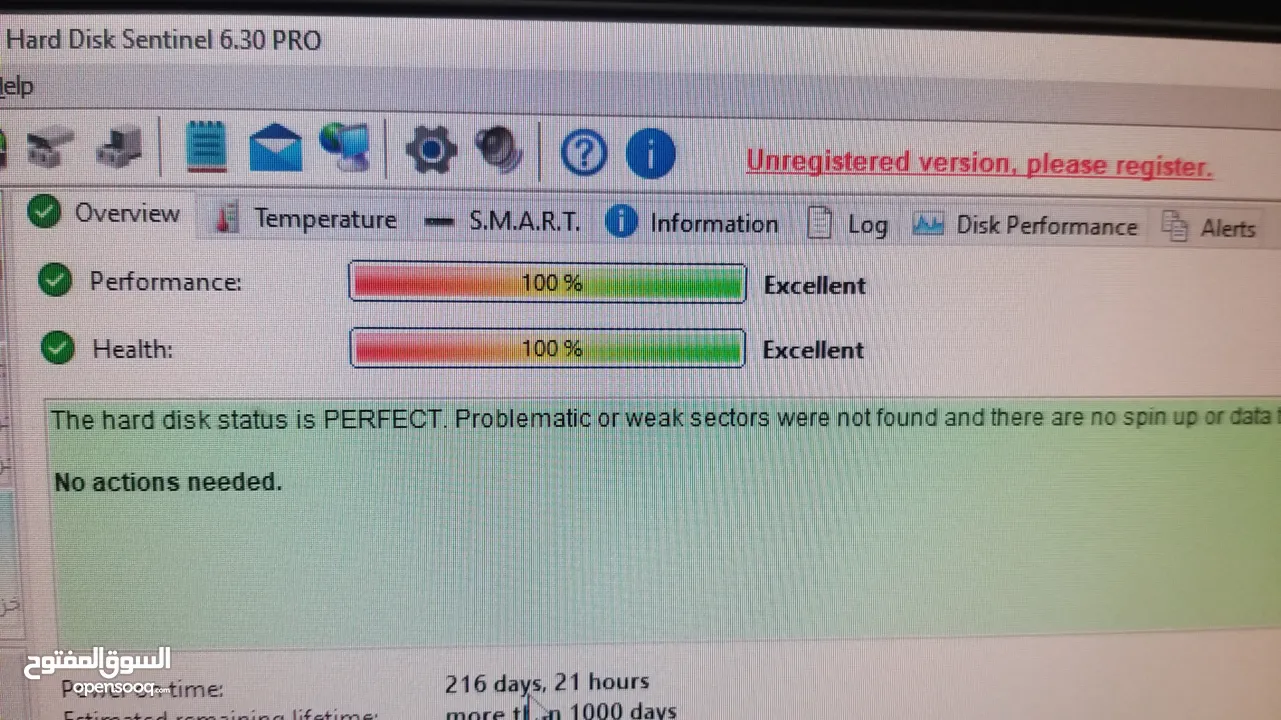 للبيع هاردسك لابتوب داخلي (HDD) سعة 1000 جيجا (1 تيرابايت). الحالة: نظيف جداً ومستعمل استعمال خفيف.