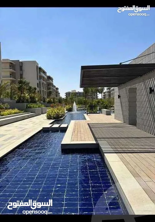 للإيجار : شقة 160م2 ،،أرضى بحديقة خاصة مساحتها 121م2،، بكومبوند ذا ادرس ايست بالتجمع الخامس .