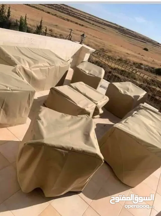 تفصيل اغطية و كفرات لاطقم الرتان والمراجيح الايطالي و عش البلبل والاثاث الخارجي من الشتاء والمطر