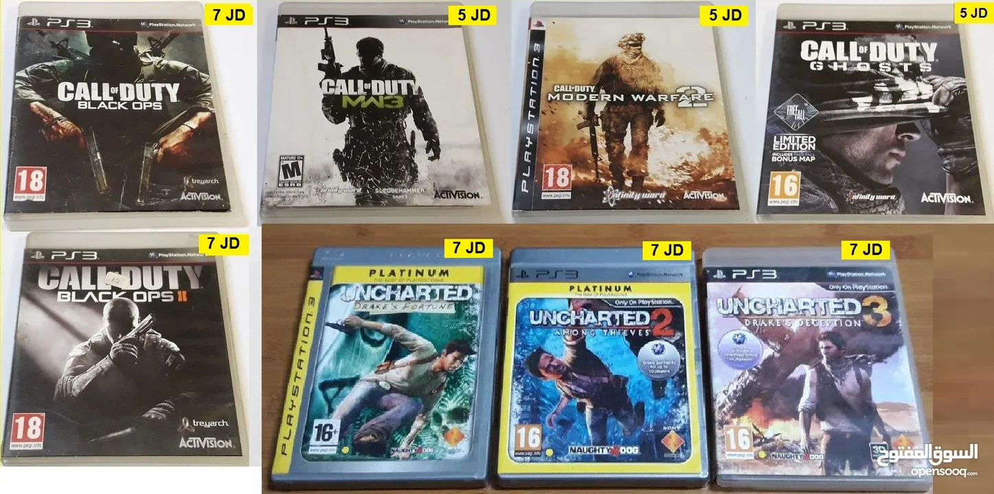 سيديات بلايستيشن 3 للبيع Playstation 3 games