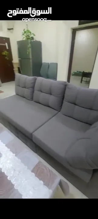 Grey 7-piece sofa seater with table