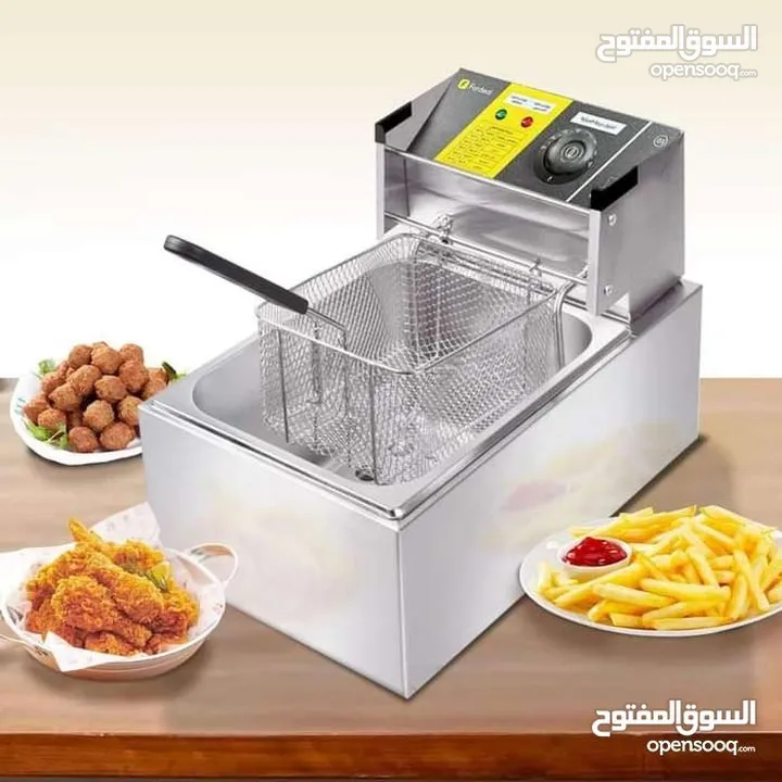 قلاية زيت كهربائية ستيل 6 لتر  الاصلية حجم مناسب لكل العائلات