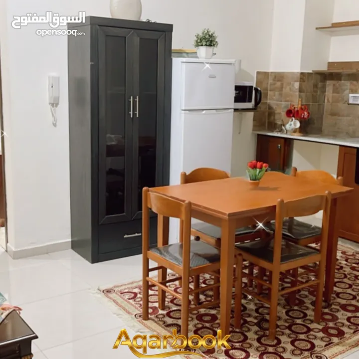 استوديو مفروش مميز للايجار في ضاحية الريحان