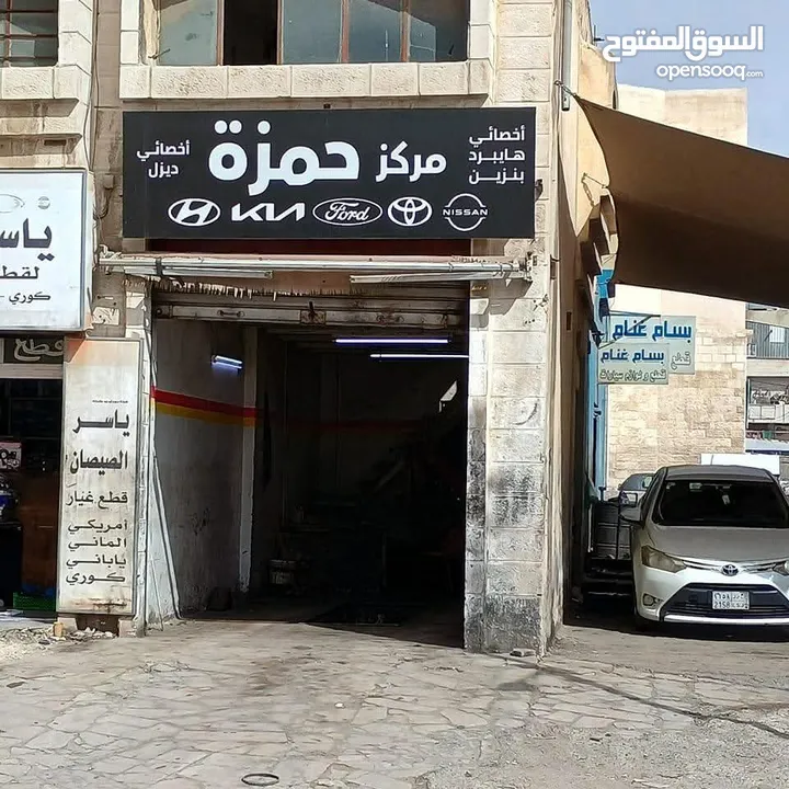 كراج ميكانيك وتصليح وصيانة سيارات بموقع مميز وإيجار مميز البيادر المنطقة الصناعية على الشارع ممكن