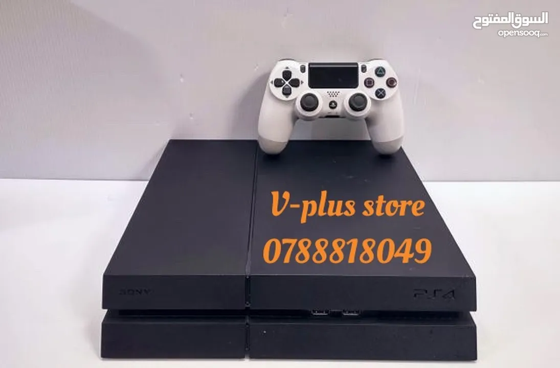 Ps4 fat بلاي ستيشن فور فات  بلايستيشن 4 فات مكفول لمدة سنة