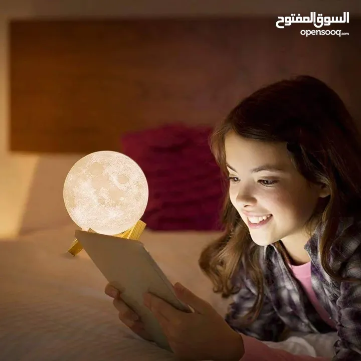 مصباح القمر ثلاثي الأبعاد 3D Moon Lamp