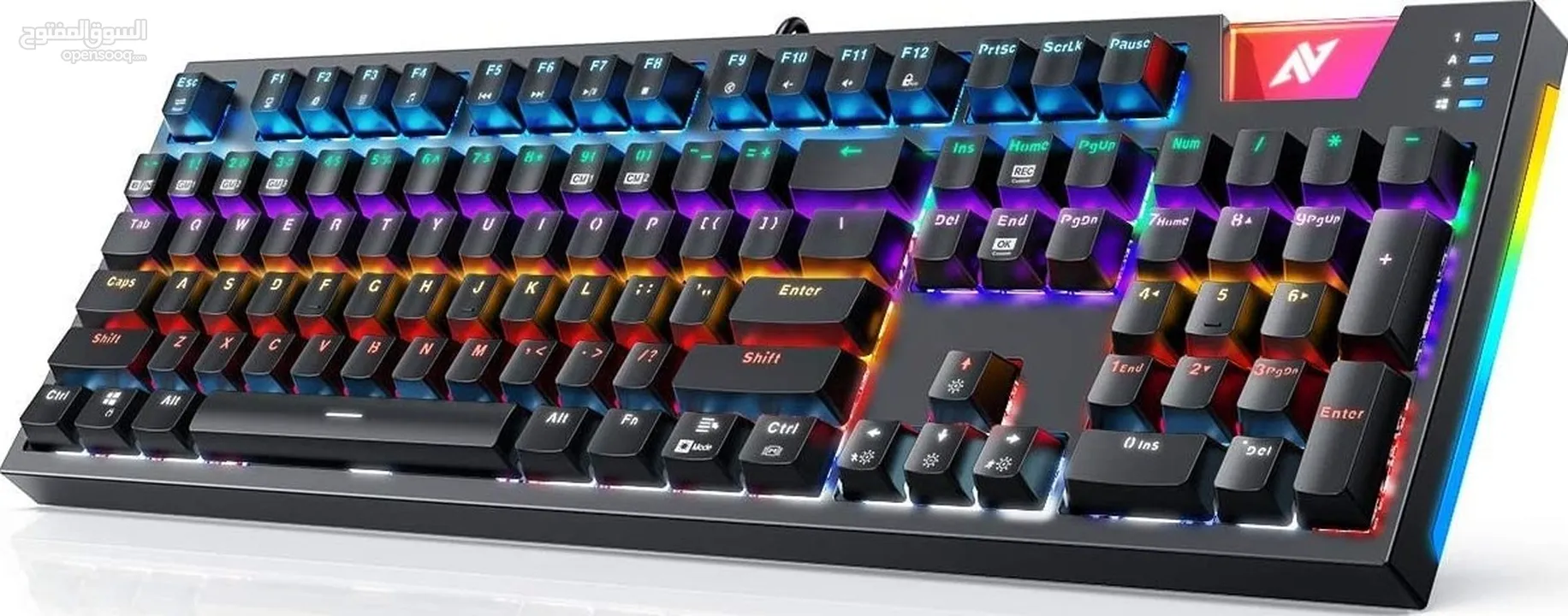 كيبورد الجمينج الاحترافي Abkoncore K600 RGB الميكانيكي بسعر حرق