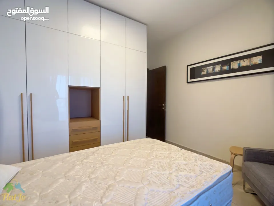 Furnished three bedroom apartment 5th Circle Abdoun  شقة مفروشة ثلاث غرف للايجار الدوار الخامس عبدون