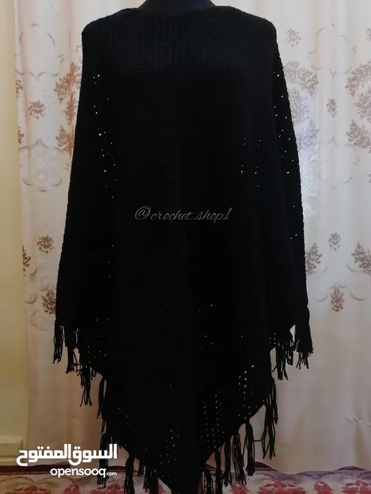 hand made Black Poncho