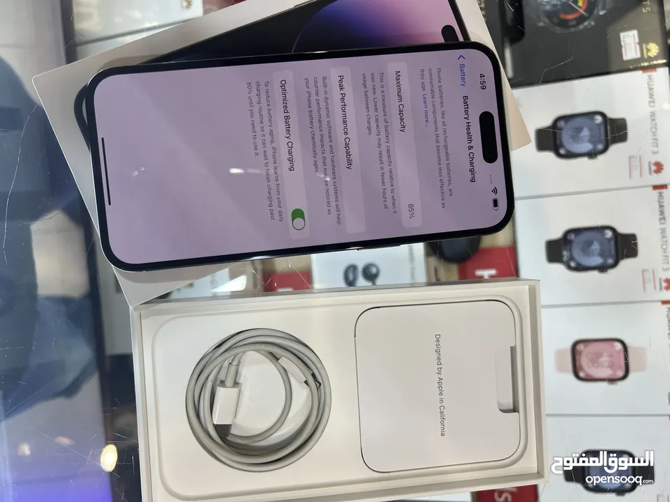 مستعمل بحال الوكالة iPhone 14Promax 256GB بطارية 85% اصلية