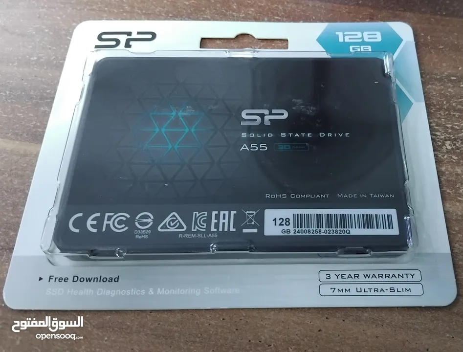 هارد دسك اس اس دي دي داخلي لأجهزة الكومبيوتر 128GB SILICON POWER A55 3D NAND 15X GAMING SSD