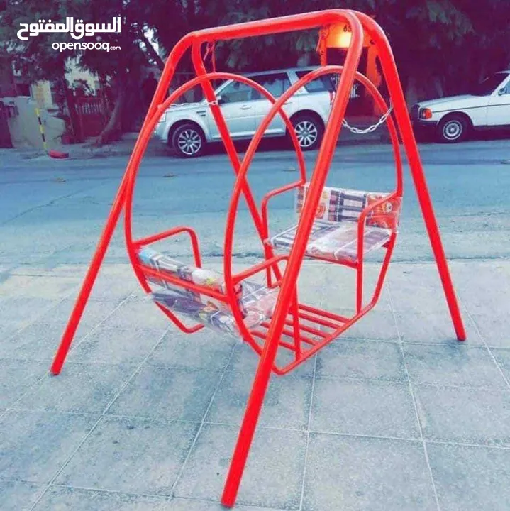 مرجيحة مزدوجة للاطفال   تمنح الطفل جوا من المتعة واللعب  مرجيحه حديد بمواصفات عاليه وتصنيع