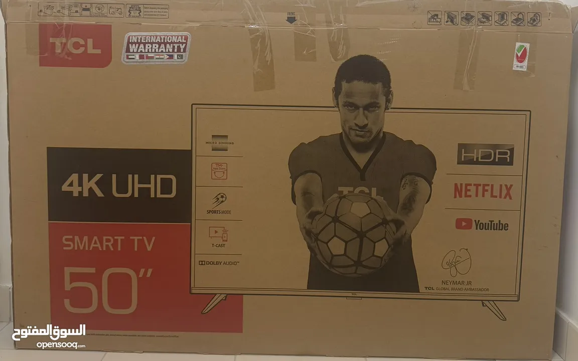 50” TCL 4K UHD Smart TV with HDR - Like New Condition 10/10