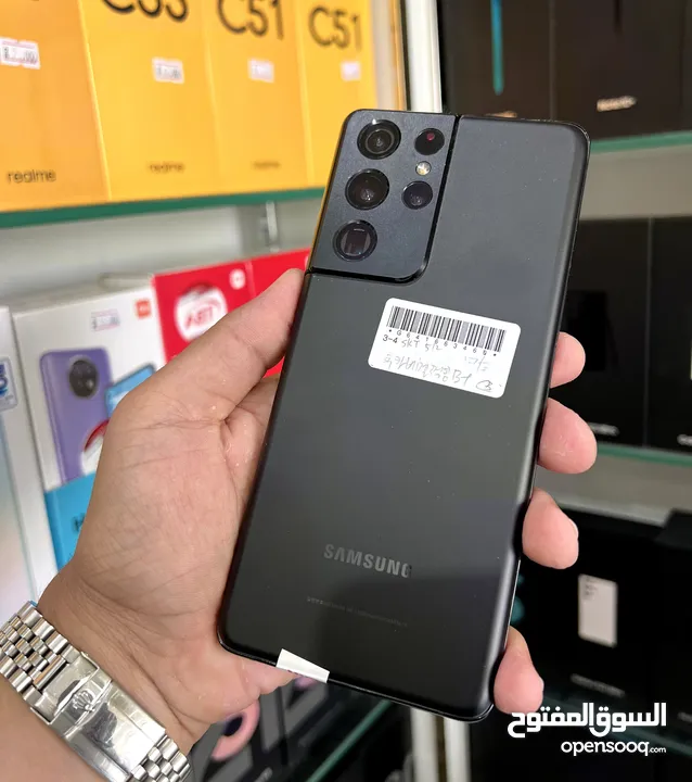 عرض خااص : Samsung S21 ultra 512gb بالذاكرة العملاقة هاتف نظيف جدا بحالة الوكالة مع ملحقاته و ضمان