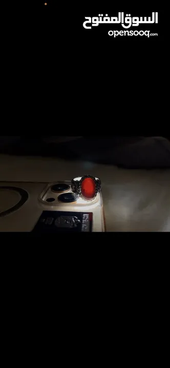 عقيق يماني مصور قلب صياغه الوليف