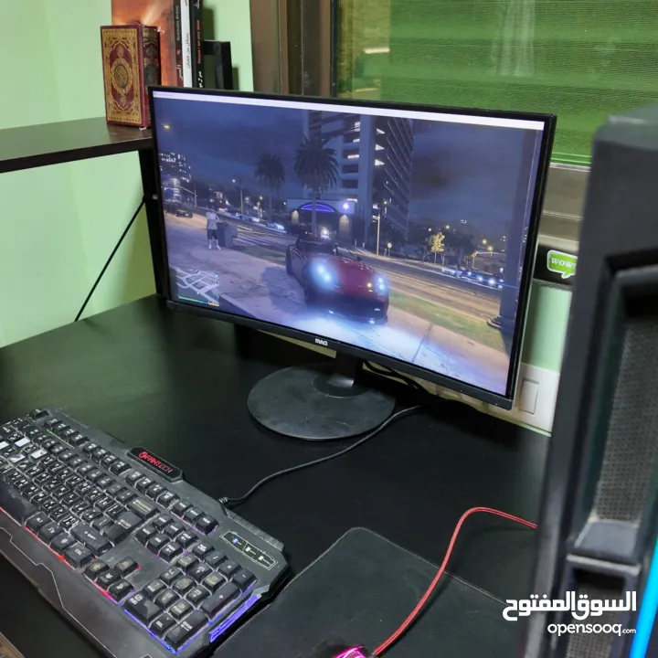 كمبيوتر ألعاب وتصميم احترافي RTX 2060 i7 Gen10 32GB SSD Gen4 شاشة MAG 24′′