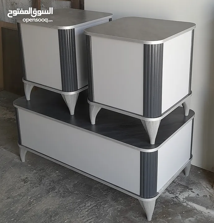 طاولات وسط خشب لامنيت 18م الون   متعددة تفصيل حسب الطلب والمقاس مكون من ثلاث قطع