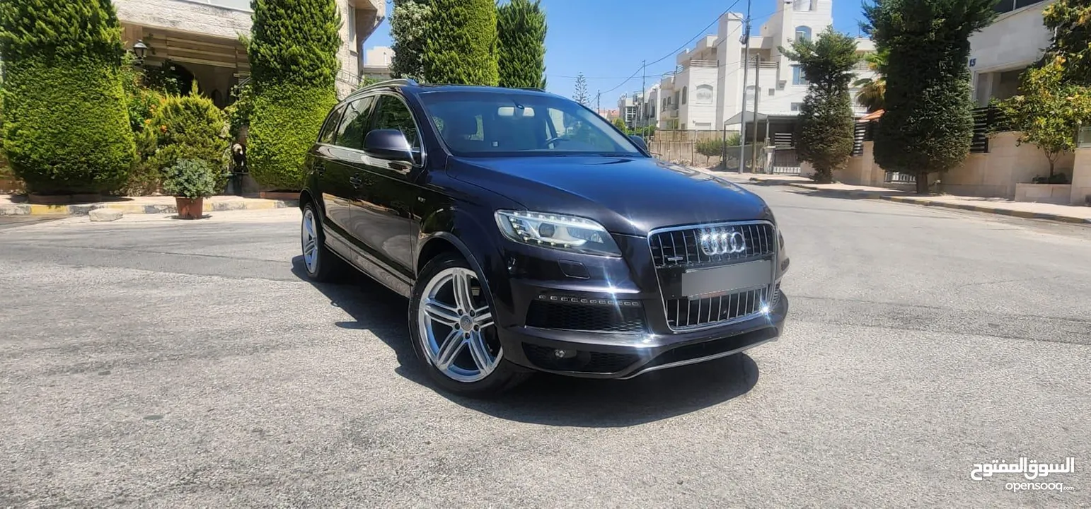 كاش أو اقساط من المالك AUDI Q7 2013 SLINE ممشى قليل 3.0cc سوبر تشارج فل كامل أعلى صنف فحص كامل