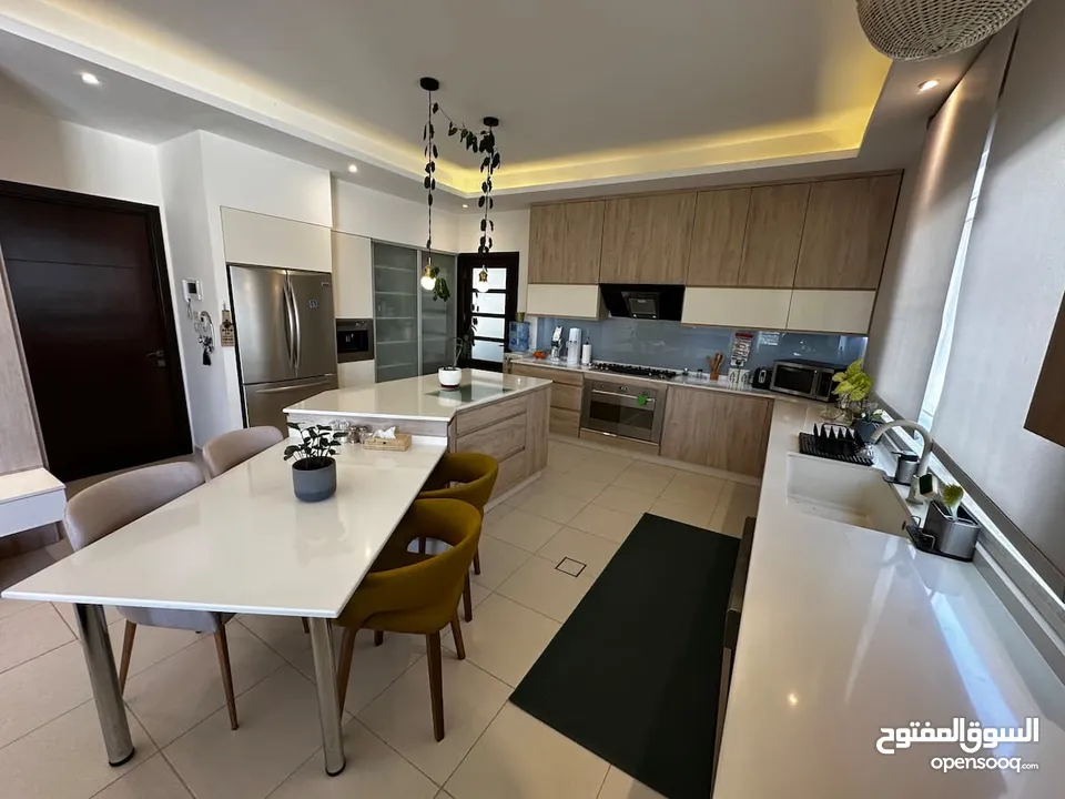 450m2 Luxury Furnished 3 bedroom semi villa with a garden & 2 Terraces infront of Al-thuheir