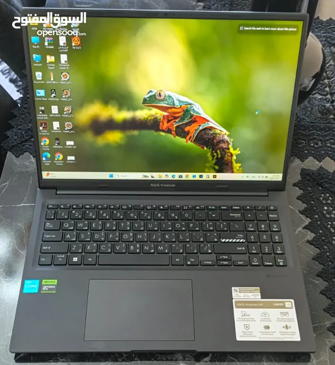 عرض لا يُفوّت – لابتوب استعمال 22 يوم فقط  ASUS Vivobook شبه جديد + هدايا قيمة