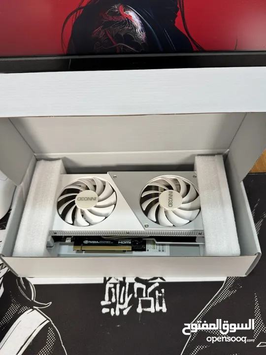 كارت شاشه ابيض RTX 4060 8GB