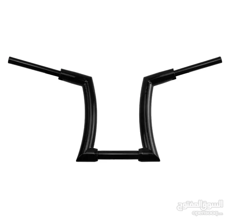 Black 14" Rise 1.25" Ape Hanger Handlebar Handle Bar For Harley Touring Softail