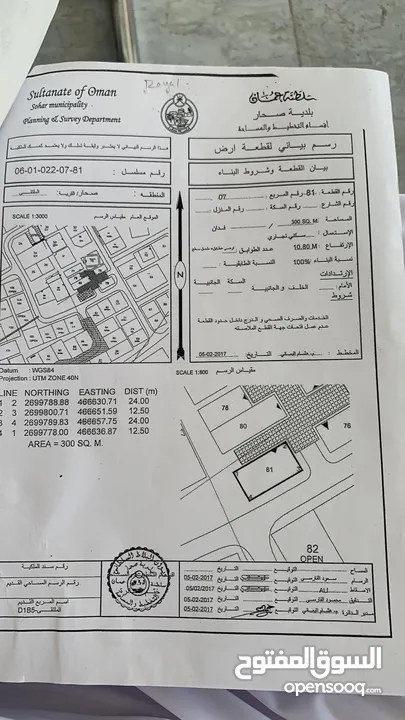 ارض سكني تجاري في صحار (الملتقى)فرررررصه للاستثمار